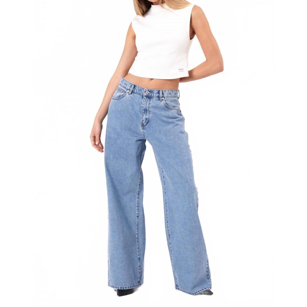 NEW ABRAND JEANS 95 mid rise super baggy jeans in gigi - Picture 1 of 4